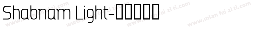 Shabnam Light字体转换